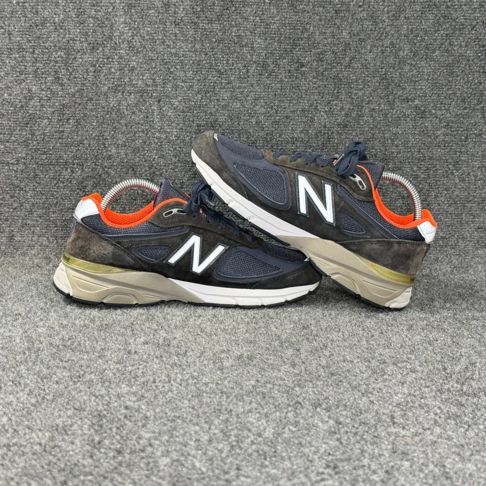New Balance 990 v4 Retro Athletic Shoes Women's 9 Blue Suede Comfort Walking USA